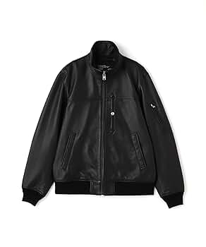 【AVIREX】 MA-1 モディファイモデル リアルレザー & スタッズ AVIREX アヴィレックス スタンド MA-1 レザージャケット